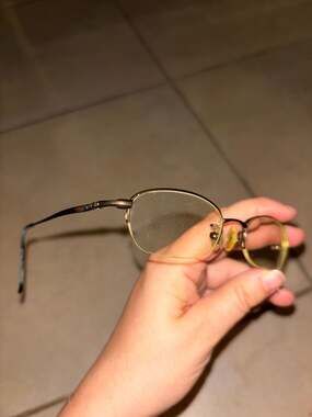 GUCCI Brown Metal Semi Rimless Eyewear Readers For Sale at ,